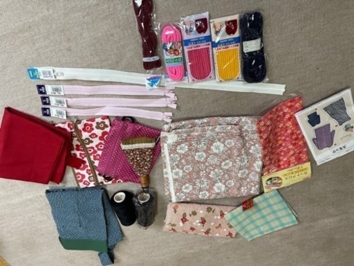 趣味のワーク用品 カットクロス ファスナーなど まとめて
