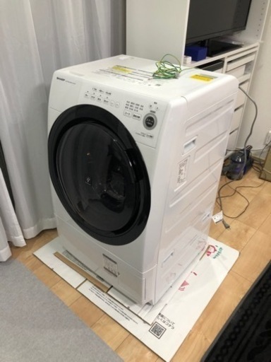 【値下げしました！】シャープ　ドラム式洗濯乾燥機　ひとり暮らし