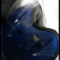 PSC＆SGマークあり ジェットヘルメット(ブルー)(頭囲57c...
