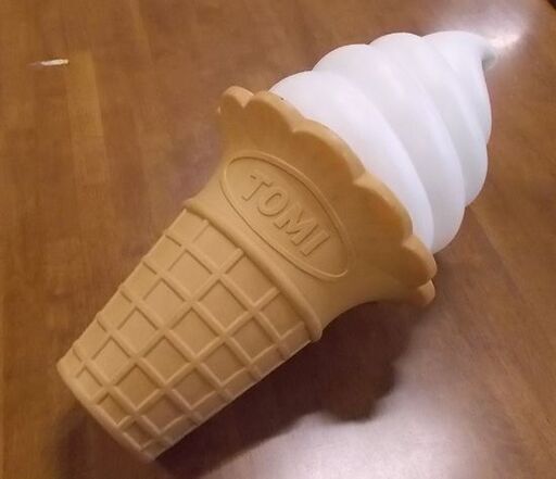 スジャータ TOMI ソフトクリーム型看板 高さ50cm オブジェ インテリア