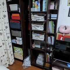 本棚と転倒防止伸縮棒のセット