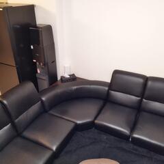 引き取り限定　コーナーローソファー５点セット