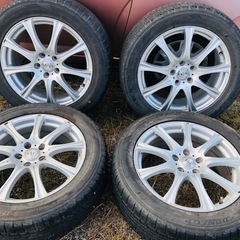 クラウン　225/55R18 DUNLOP スタッドレス　ホイル...