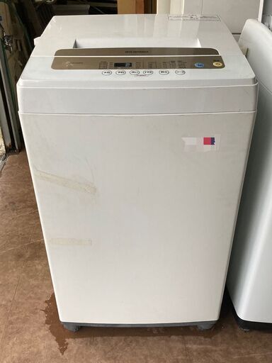 ☆中古￥9,500！【会員価格￥8,500】IRIS OHYAMA　5.0洗濯機　家電　2020年製　IAW-T502EN型　幅56cmｘ奥行53cmｘ高さ92cm【BJ058】