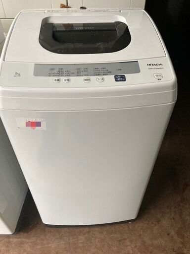 ☆中古￥11,800！HITACHI　5.0kg洗濯機　家電　2020年製　NW-50E型　幅54cmｘ奥行51cmｘ高さ97cm　【BJ059】