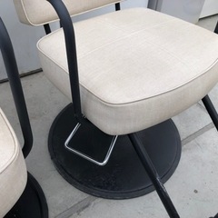 美容室のチェア　手動昇降タイプ　3個セット