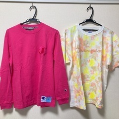 《チャンピオン》Tシャツ2枚（厚手長袖・半袖）未使用品