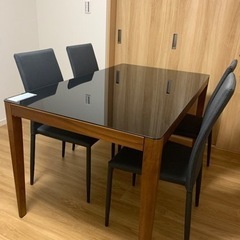 【ダイニングセット】テーブル&椅子4脚