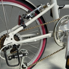 豊中/引取〜11/11金迄】シボレー20インチ折りたたみ自転車ホワイト