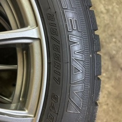 215/55R17 グッドイヤーアイスナビ7 スタッドレス アルミ付き バリ溝美品