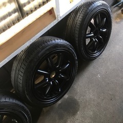 ブラックレーシング6J.14.オフセット40    pcd100  4穴