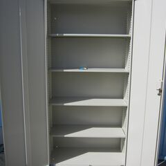 両開き書庫 ニューグレー 生興製 880x400x1850 鍵あり ANG-36H