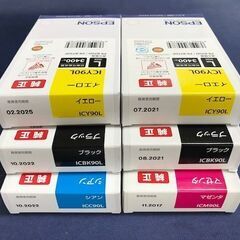 プリンターインク　エプソン純正IC90L 4色6個　