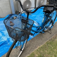 自転車　前後カゴ付き