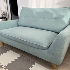 ニトリ　ソファ　ミントグリーン