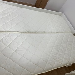 【讓渡者決定】 IKEAデイベッド 引き出し2/マットレス2付き, ホワイト