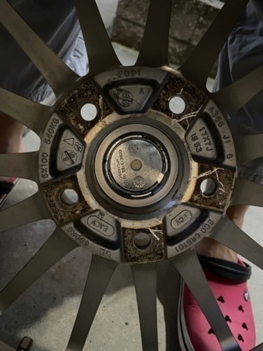 ブリヂストン ECO FORME エコフォルム CRS101 17インチホイール4本 7J  