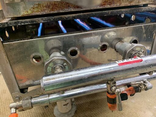 リンナイ ガス式イカ焼き機 R-402-2 プロパンガス用 LP (J1148rwraY)