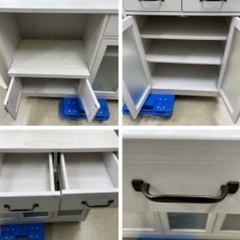 J1692 佐藤産業 CERISE INTERIOR レンジ台 キッチン収納 北欧調レンジ 