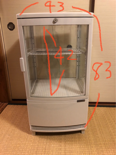 【最終値下げ】ガラス　業務用冷蔵庫　ショーケース　デザート　ドリンク