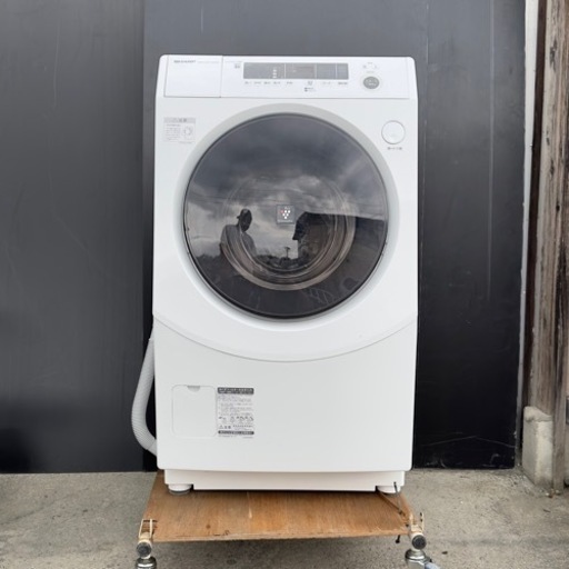 SHARP ドラム式洗濯機 ES-H10F-WL 2022年 高年式 k0189-