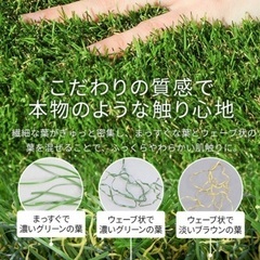 新品未開封！人工芝☆【2個セット リアル人】人工芝　2m×10ｍ