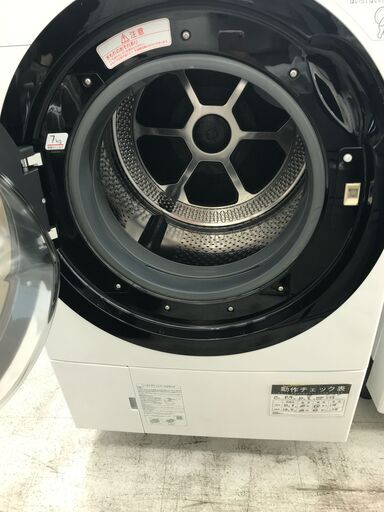 6ヶ月保証付き！！ドラム洗濯機　トウシバ　東芝　TW-117A7　2018製　洗濯11K　乾燥7K　 幅(W) 645mm × 奥行(D)750mm ×  高さ(H) 1060mm　クリーニング　動作確認済　堺市　東区