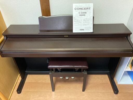 コルグ C-2200 電子ピアノ・椅子・取説 シンプルで使い易くお