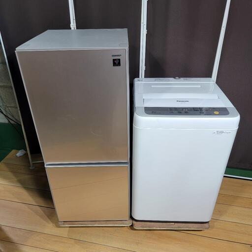 ‍♂️h1019売約済み‼️設置まで無料‼️人気のプラズマクラスター付きモデル！SHARP×Panasonic 家電セット
