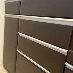ダークブラウン キッチンボード