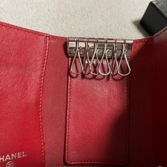 CHANEL マトラッセ ラムスキン 6連キーケース ポケット付き
