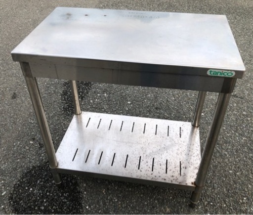 ⭐︎中古品　タニコー　作業台　750×450×810mm   厨房用品⭐︎