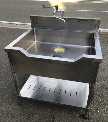 ⭐︎中古品　1槽シンク　900×750×840mm  厨房用品⭐︎