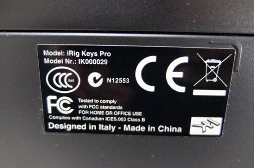 美品☆IK Multimedia iRig Keys Pro IK000029 N12553 MIDIキーボード/コントローラー 37鍵盤