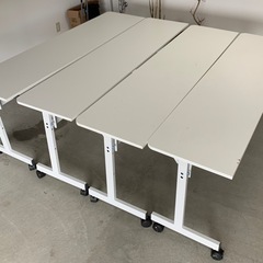 会議用テーブル4台 白 