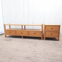 10/17終YA ローボード テレビ台 ウッド 木目調 収納 幅約140cm テレビボード 菊倉MZ