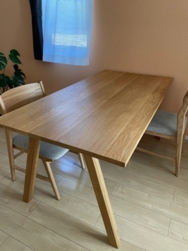 受け渡し終了しました。ダイニングテーブルセット　unico/ Dining table, and chairs