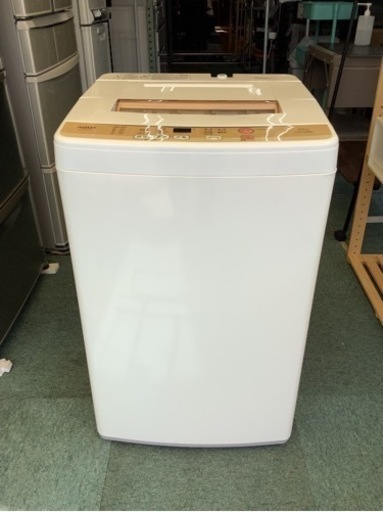 【リサイクルサービス八光　田上店　安心の1か月保証　配達・設置OK】AQUA　AQW-S50D(W)　5.0kg 簡易乾燥機能付き 全自動洗濯機