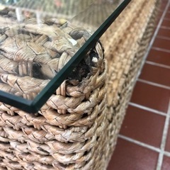 バリ風🌴ガラステーブル