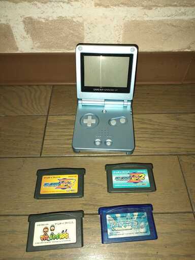 超美品！激レア！ゲームボーイアドバンス SP GBA パールブルー&数点