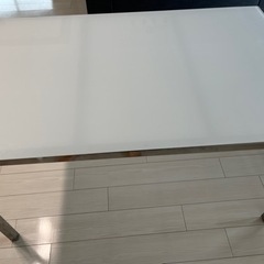 【ネット決済】【中古】IKEA ダイニングテーブル/ガラステーブル