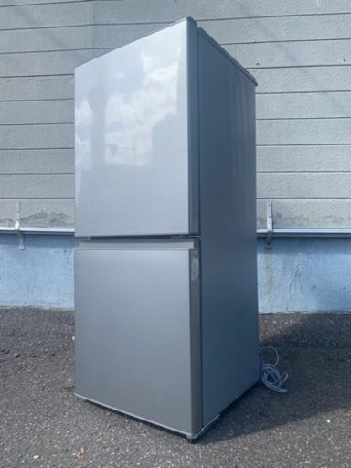 札幌市内配送無料 美品 22年製 AQUA アクア 126L 2ドア冷凍冷蔵庫 AQR-13M(S) 右開き