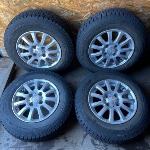 アルミホイール付き DUNLOP ダンロップ WM01 155/80R13 スタッドレス