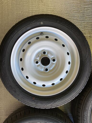 軽自動車用　鉄チンホイールタイヤセット