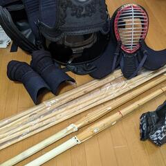 剣道防具セット(八光堂購入)、竹刀