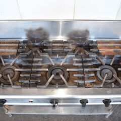 11/8撤去】≪zy750≫マルゼン 業務用 5口 ガステーブル/コンロ