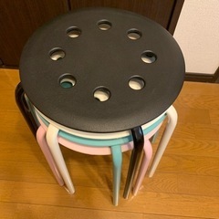 IKEA MARIUS スツール　4脚まとめて　カラフル