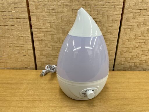 H2O 超音波加湿器LEDライト アロマ対応 しずく型 SIS株式会社 札幌市