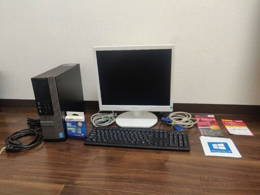 デスクトップパソコン DELL 9020SFF/Core i7/Win10/MS Office/Memory: 16GB/SSD: 480GB/DVD-RW/Wi-Fi/Keyboard Mouse