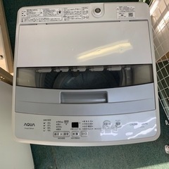 【リサイクルサービス八光　田上店　安心の３か月保証　配達・設置OK】アクア製/2019年式/5kg/全自動洗濯機/AQW-S50HBK